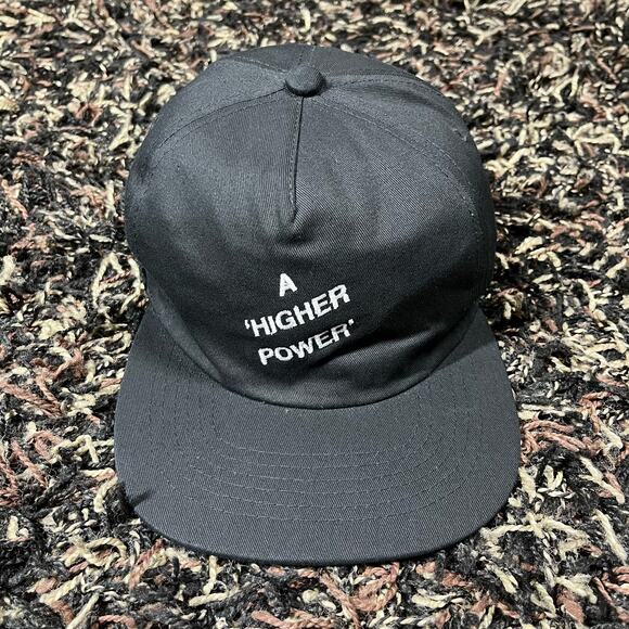 PRMTVO A Higher Power Black Snap Back Hat New - Picture 1 of 6
